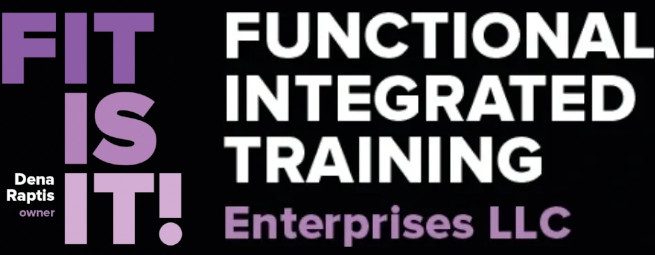 A black and white logo for functional integration training.